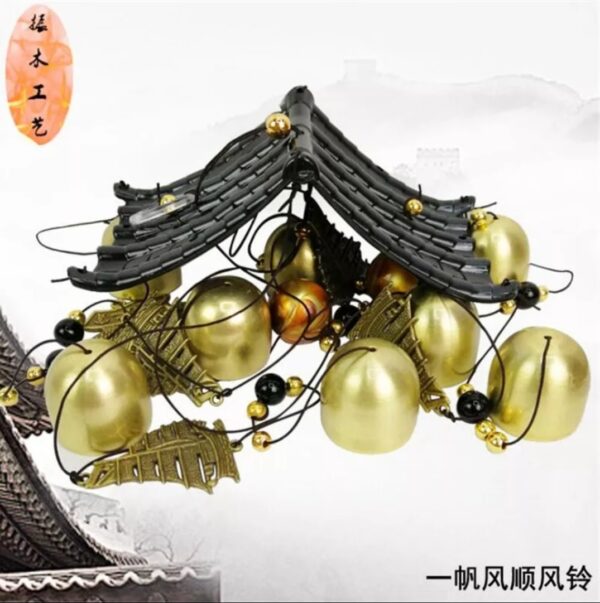 wind twin metal aluminum wind chimes door bells - Image 3