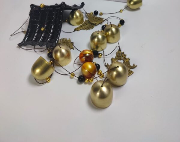 wind twin metal aluminum wind chimes door bells - Image 4