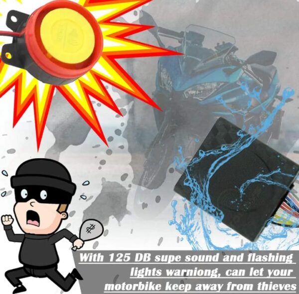 hjg motorcycle remote security lock anti theft alarm system for bike motorcycle self start function for 70cc and cg125 and all bikes - Image 15