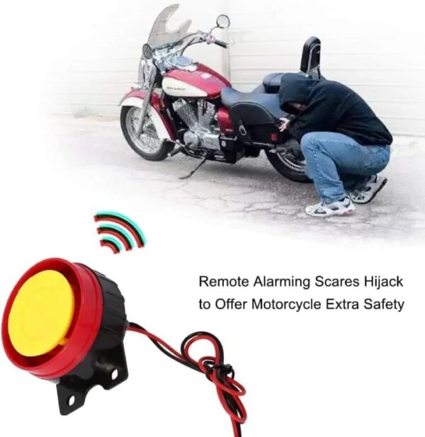 hjg motorcycle remote security lock anti theft alarm system for bike motorcycle self start function for 70cc and cg125 and all bikes - Image 7