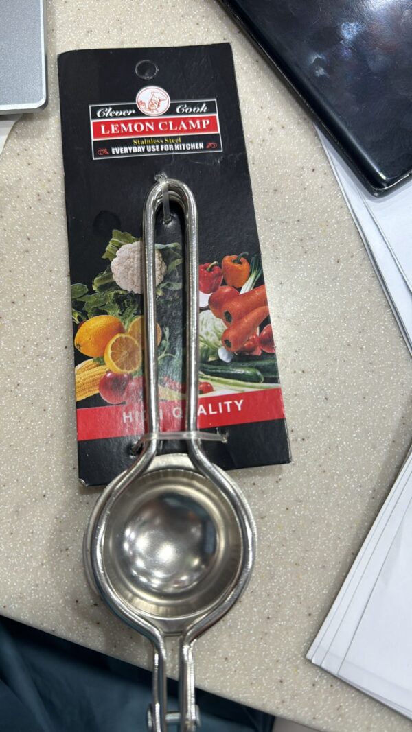 stainless steel manual single press lemon squeezer - silver - Image 3