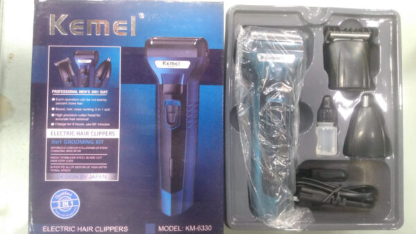 kemei 3 in 1 multifunction trimmer and shaver for men - Image 3