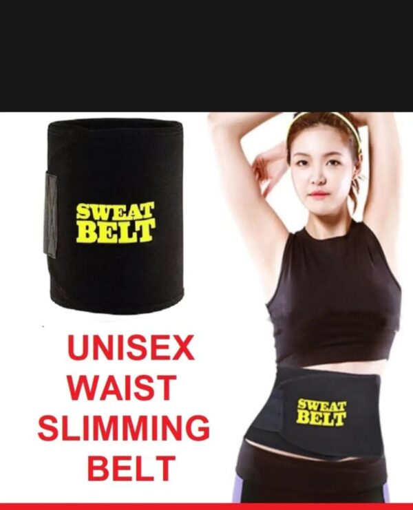sweet sweat belt for weight loss slimming trimming waist trainer fitness belt for men and women - Image 5