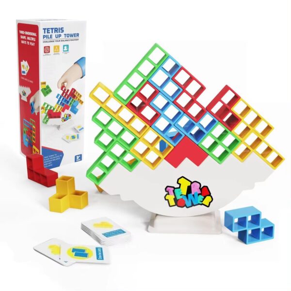 tetris balance stacking tower | tetra tower game | building block toys | puzzle board game for kids | brain game building block intelligence educational gift - Image 6