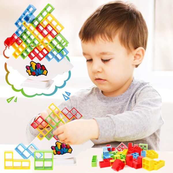 tetris balance stacking tower | tetra tower game | building block toys | puzzle board game for kids | brain game building block intelligence educational gift