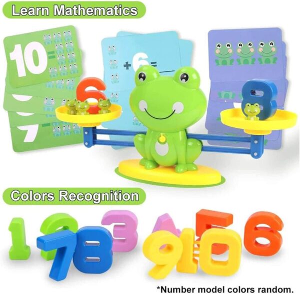 frog balancing weight machine with mental math kit | cool math games,fun interactive children's birthday gifts, stem learning education kids preschool toys for boys girls - Image 7