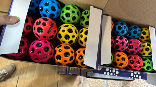 high bounce moon anti stress ball | ball bouncing ball for children (random colors) - Image 3