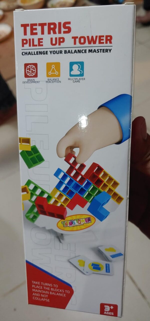 tetris balance stacking tower | tetra tower game | building block toys | puzzle board game for kids | brain game building block intelligence educational gift - Image 3