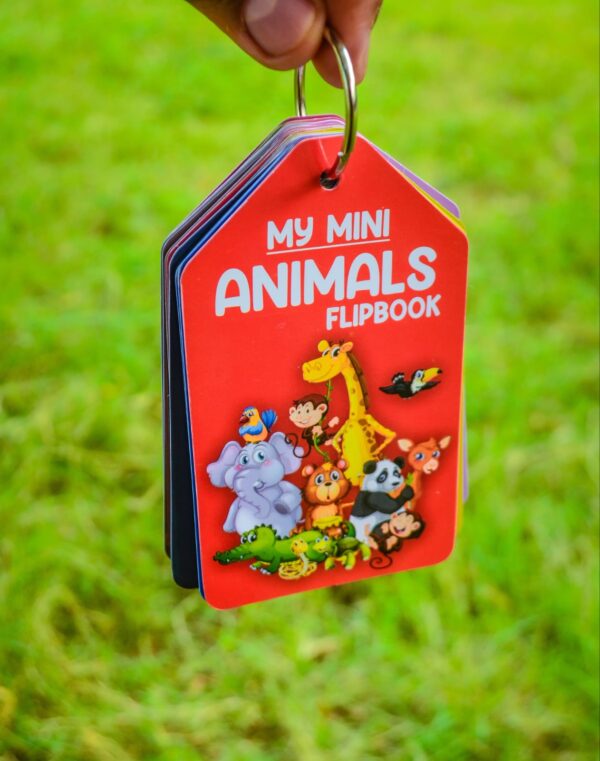 my mini animal learning flipbook | educational cards for kids pre elementory |  baby learning toys kids gift pre-kindergarten - Image 4