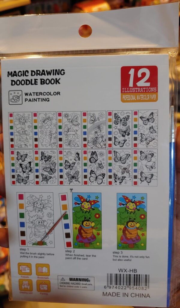 watercolor illustration painting book 12 pages  (random designs) - Image 8