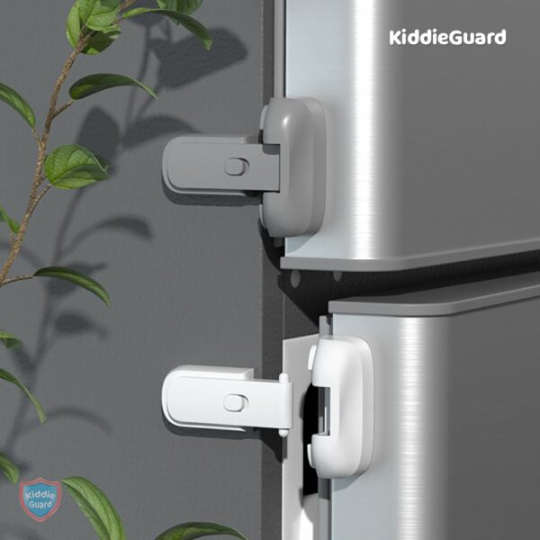 child safety fridge lock , baby safety refrigerator freezer door lock, no tools need or drill (grey) - 1 pc - Image 14