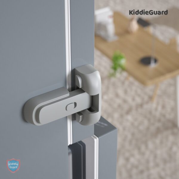 child safety fridge lock , baby safety refrigerator freezer door lock, no tools need or drill (grey) - 1 pc - Image 17