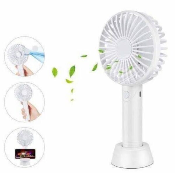 handheld mini fan usb portable rechargeable fan (random colors) - Image 4