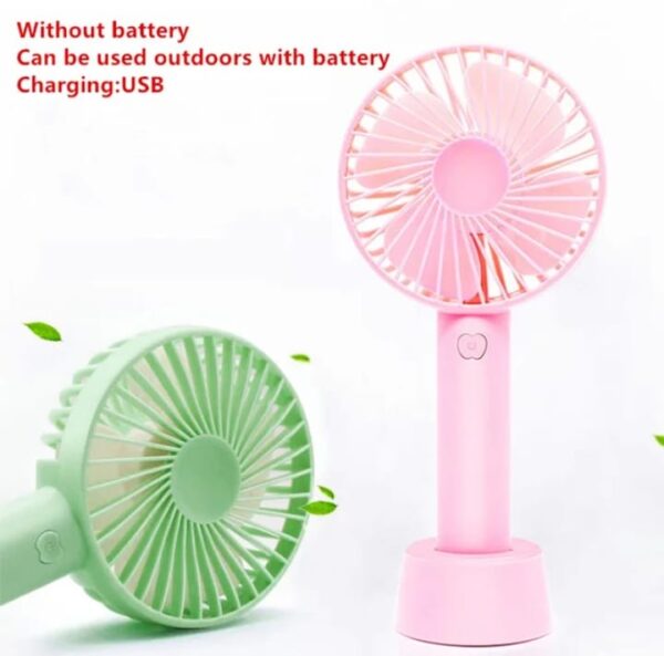 handheld mini fan usb portable rechargeable fan (random colors) - Image 5
