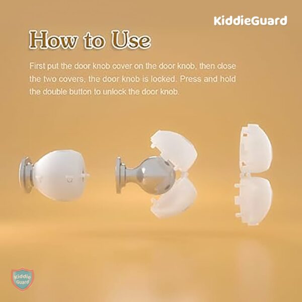 2 pcs door knob cover baby safety door knob covers doorknob locks child children kids proof(random color ) - Image 11