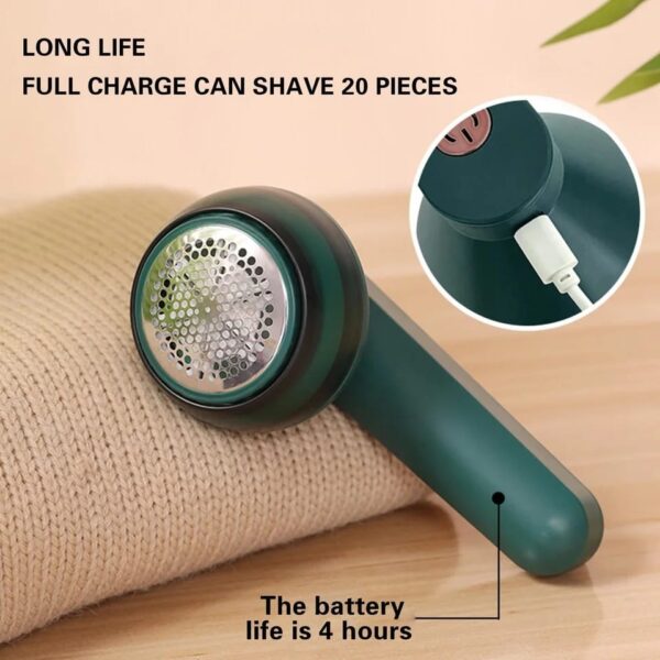 chigo electric lint remover for clothing sweater anti pilling razor coat hair ball trimmer rechargeable plush clothing razor remover (random color)