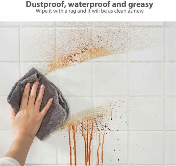 transparent kitchen oil-proof wall sticker heat-resistant self-adhesive 200 x 60cm - Image 8