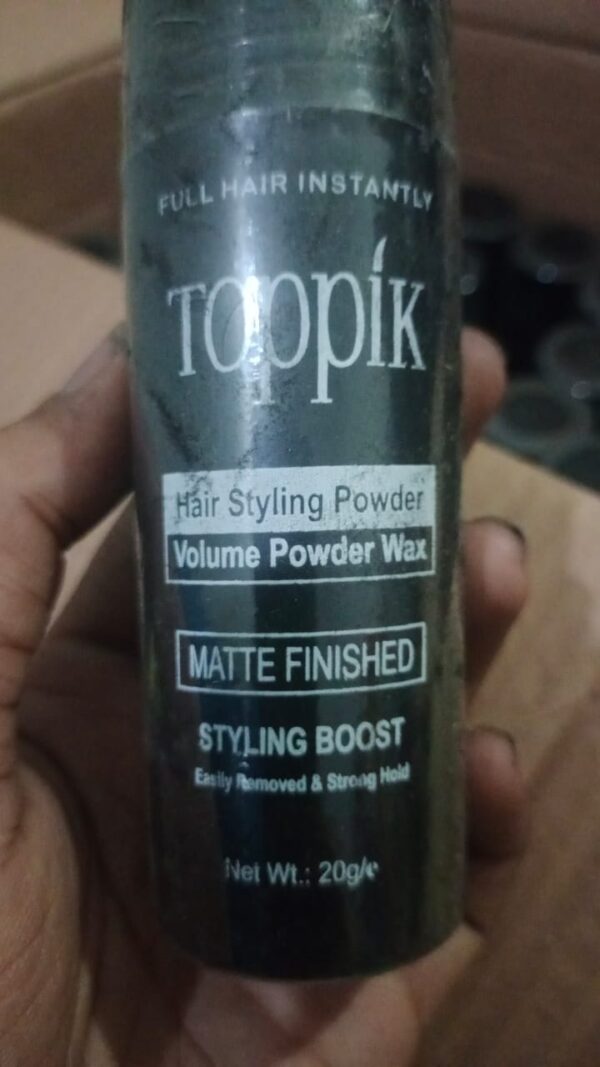 toppik hair stylish powder /toppik hair styling powder volume powder wax matte finished styling boost (20 gram) - Image 4