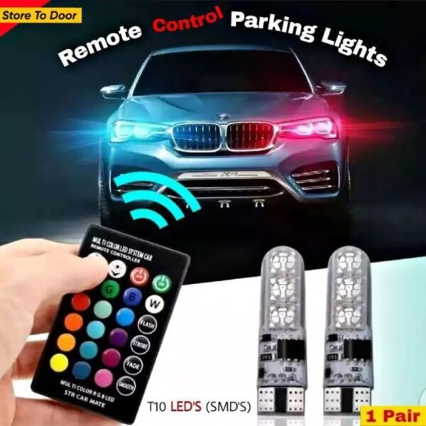 smds led car parking light bulbs pair remote control - Image 7