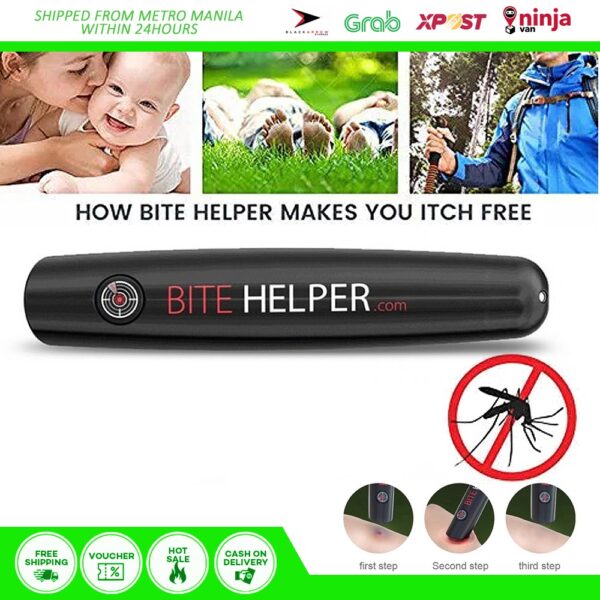 mosquito bite helper – insect bite relief, useful for summer, helps children, insect bites, adults, irritation, itching, neutralizer, relieve stings (cell operated ) - Image 2