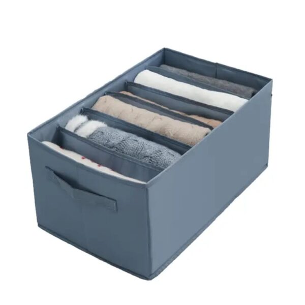 cart jeans organizer 6 grids foldable organize 70 gsm (random colors)