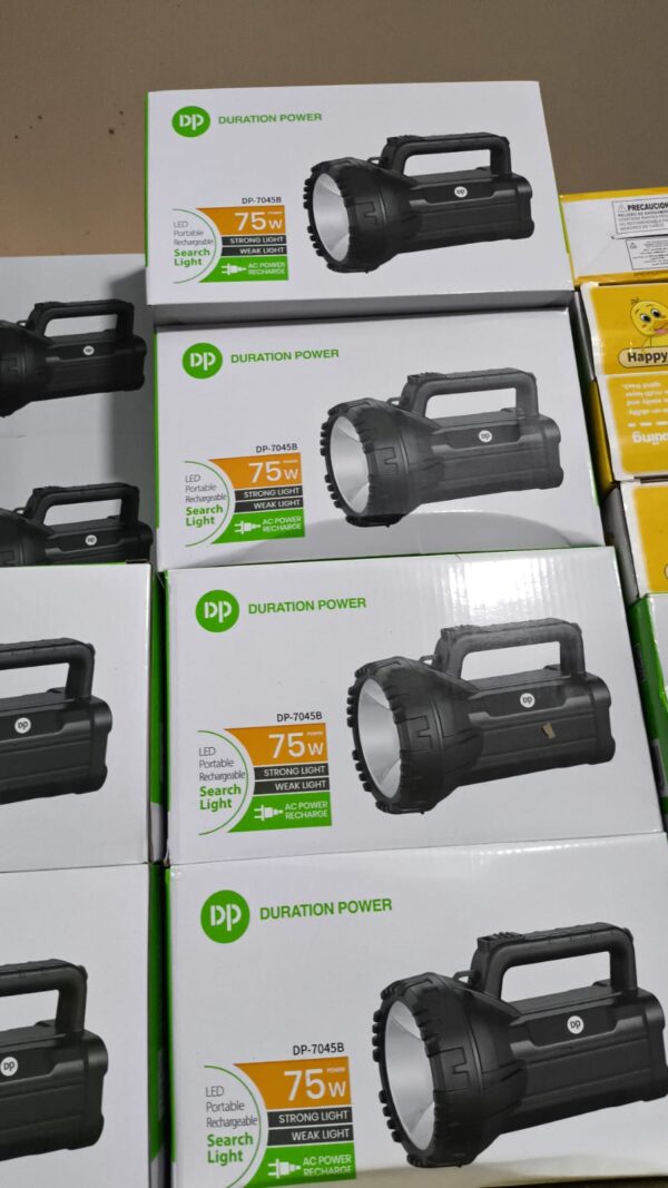 rechargeable portable led search light dp 7045 torch - Image 5
