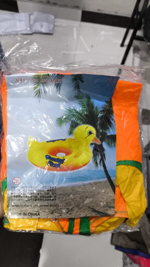 duck baby floats tube, inflatable duck pool float, baby floating seat, children swim ring, kids inflatable floats, yellow duck seat boat for toddler - Image 4