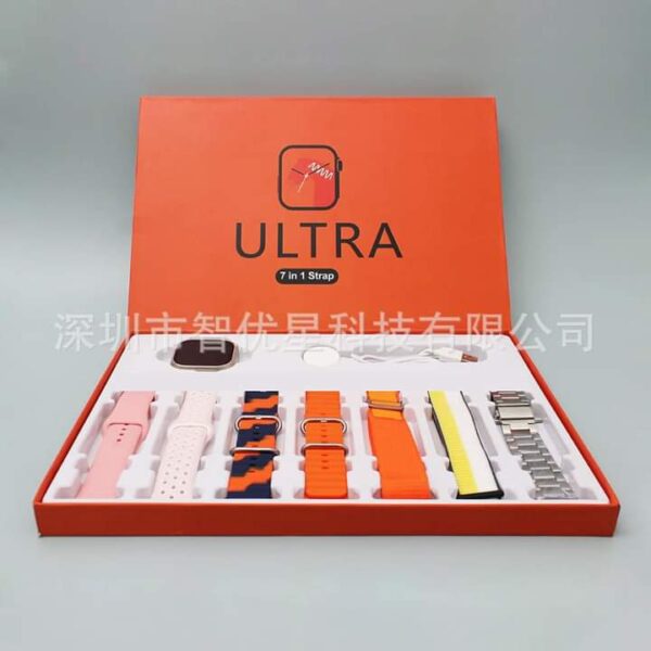 laxasfit 7 in 1 ultra latest model smart watch(random color) - Image 9