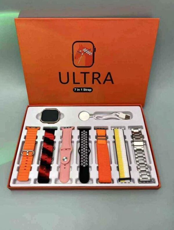 laxasfit 7 in 1 ultra latest model smart watch(random color)