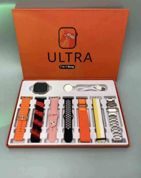 laxasfit 7 in 1 ultra latest model smart watch(random color) - Image 12