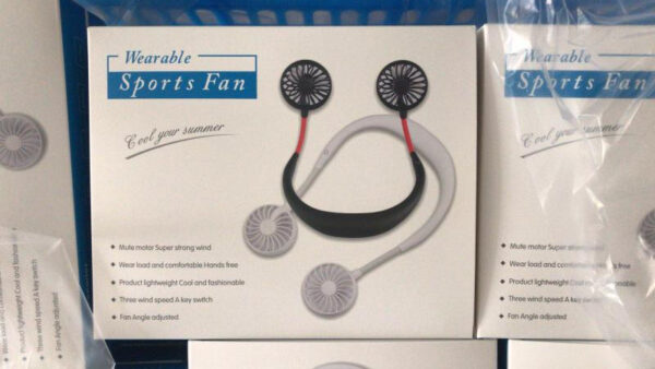hands free mini neck band | usb rechargeable fan, 3 mode (random colors) - Image 10