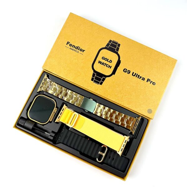 new g9 ultra pro gold color edition series 9 smart watch with qdfit pro app