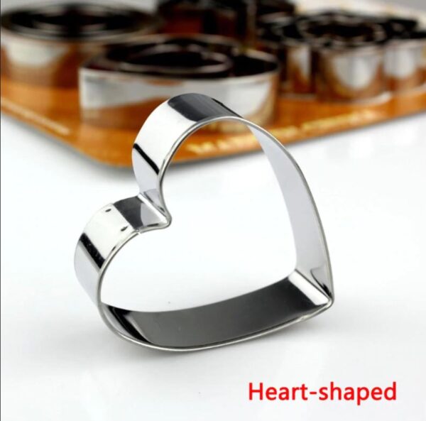 12 pcs, stainless steel cookie cutter, diy, cookie cutter, star, heart, cutter, baking dish, new cake tool, fried egg, shaper, kitchen mold tool - Image 3