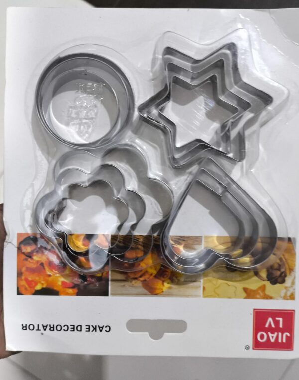 12 pcs, stainless steel cookie cutter, diy, cookie cutter, star, heart, cutter, baking dish, new cake tool, fried egg, shaper, kitchen mold tool - Image 2