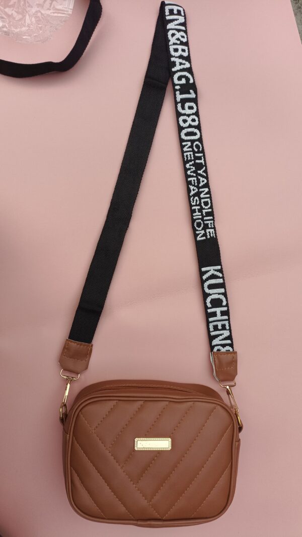 leather square shoulder bag | pu leather shoulder bag for women, girls | fashion women's shoulder bag - Image 7