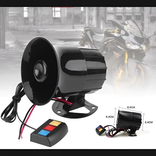 horn siren 12 watt 3 different loud sounds for car and motorcycle - Image 9