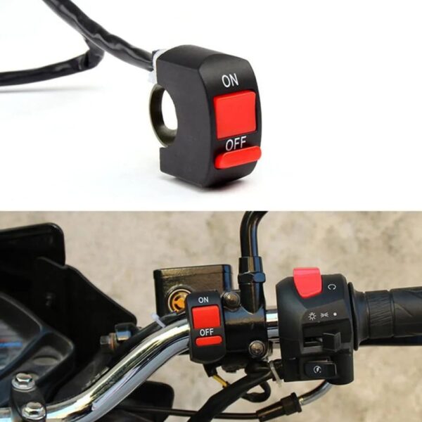 2 pcs motorcycle headlights plus switch led white super bright 6led working front light motorbike fog lamp 1600lm scooters spotlight - Image 6