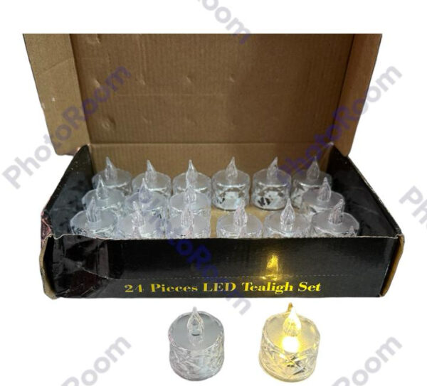 pack of 12 warm white flameless led tealight candle decorative battery operated tea lights - Image 12