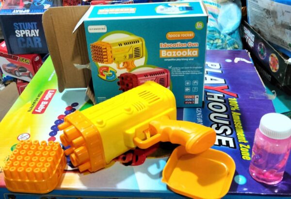36 / 8 hole bazooka bubble water gun | bazooka water bubble gun toy for kids, toddlers | out door fun water spray gun (random color) - Image 7