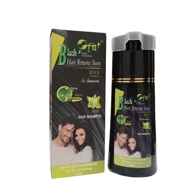 black hair color dye shampoo - 200ml