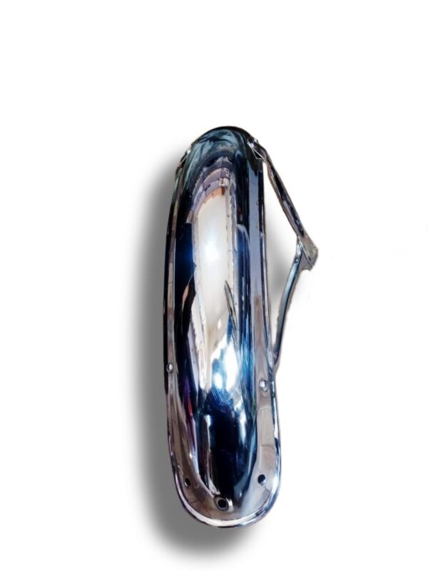 front cut mudguard for 70cc and 125cc cafe racer bikes | chrome mudguard metal quality - Image 2