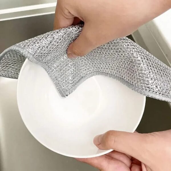 dish washing cleaning cloth | metal wire dish washing rugs for kitchen dishes