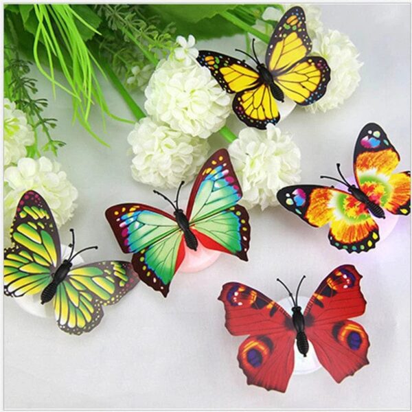 glow in the dark 3d led butterfly night light led color changing for kids room (1 pcs butterfly) - Image 5