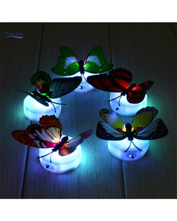 glow in the dark 3d led butterfly night light led color changing for kids room (1 pcs butterfly) - Image 4