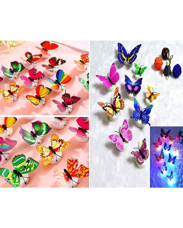 glow in the dark 3d led butterfly night light led color changing for kids room (1 pcs butterfly) - Image 8