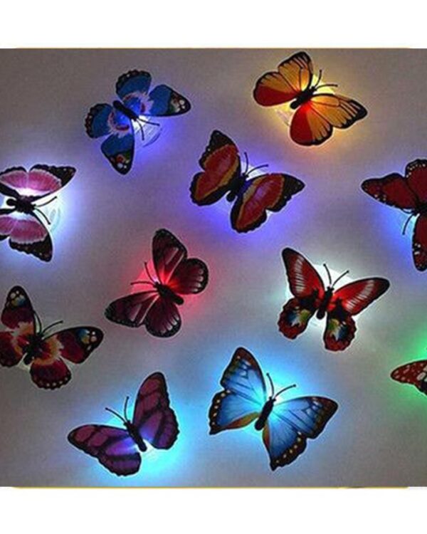 glow in the dark 3d led butterfly night light led color changing for kids room (1 pcs butterfly) - Image 9