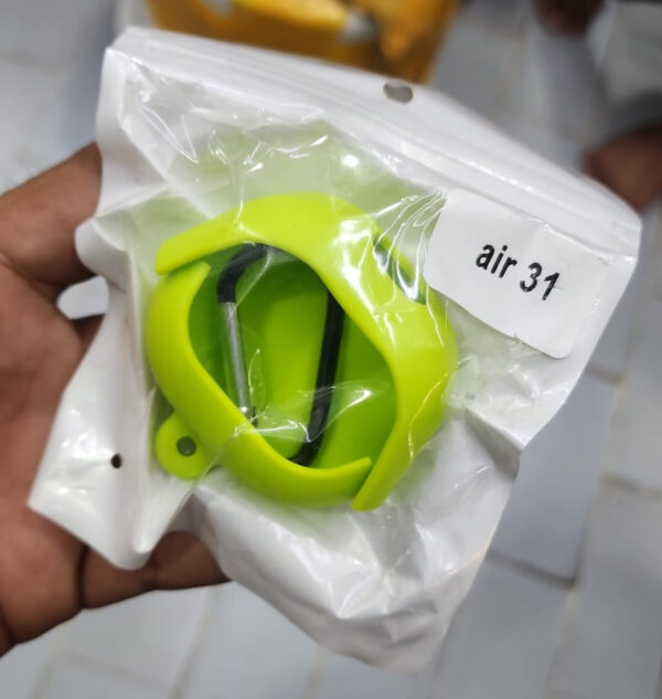 air31 earbuds wireless crystal transparent body - with silicone pouch ( random color ) - Image 2