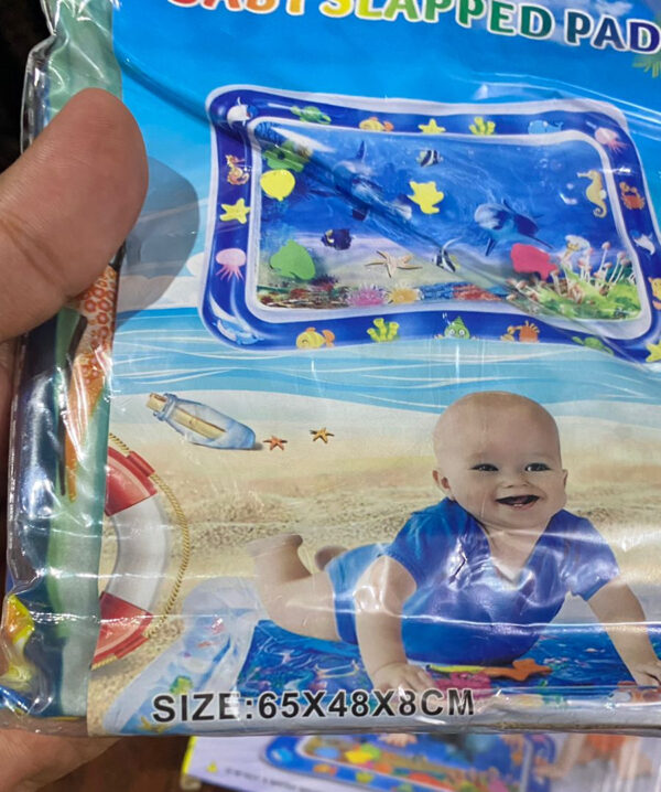 water play mat for infants, toddlers | inflatable tummy time mat - 60x50x8 cm (random color) - Image 4