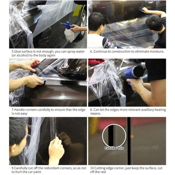 ppf rhino skin cars paint protection film for car wrapping transparent auto vehicle coating sticker size: (50 x 200cm) - Image 6