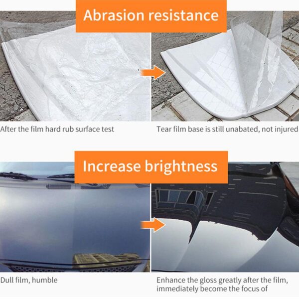 ppf rhino skin cars paint protection film for car wrapping transparent auto vehicle coating sticker size: (50 x 200cm) - Image 8